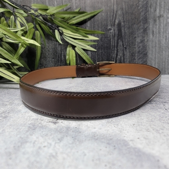 Joseph Abboud | Men's Brown Genuine Leather Belt Size 40 - Picture 5 of 5